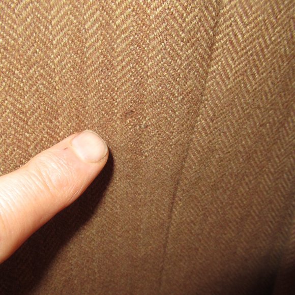 Armani Black Label Men's Light to Medium Brown Herringbone Blazer Size 38R - Picture 10 of 10